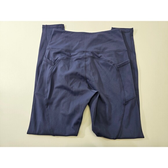 ALK Women's M Athrock Navy Blue Athleisure Athletic Stretch Wiast Leggings NEW - Picture 5 of 10